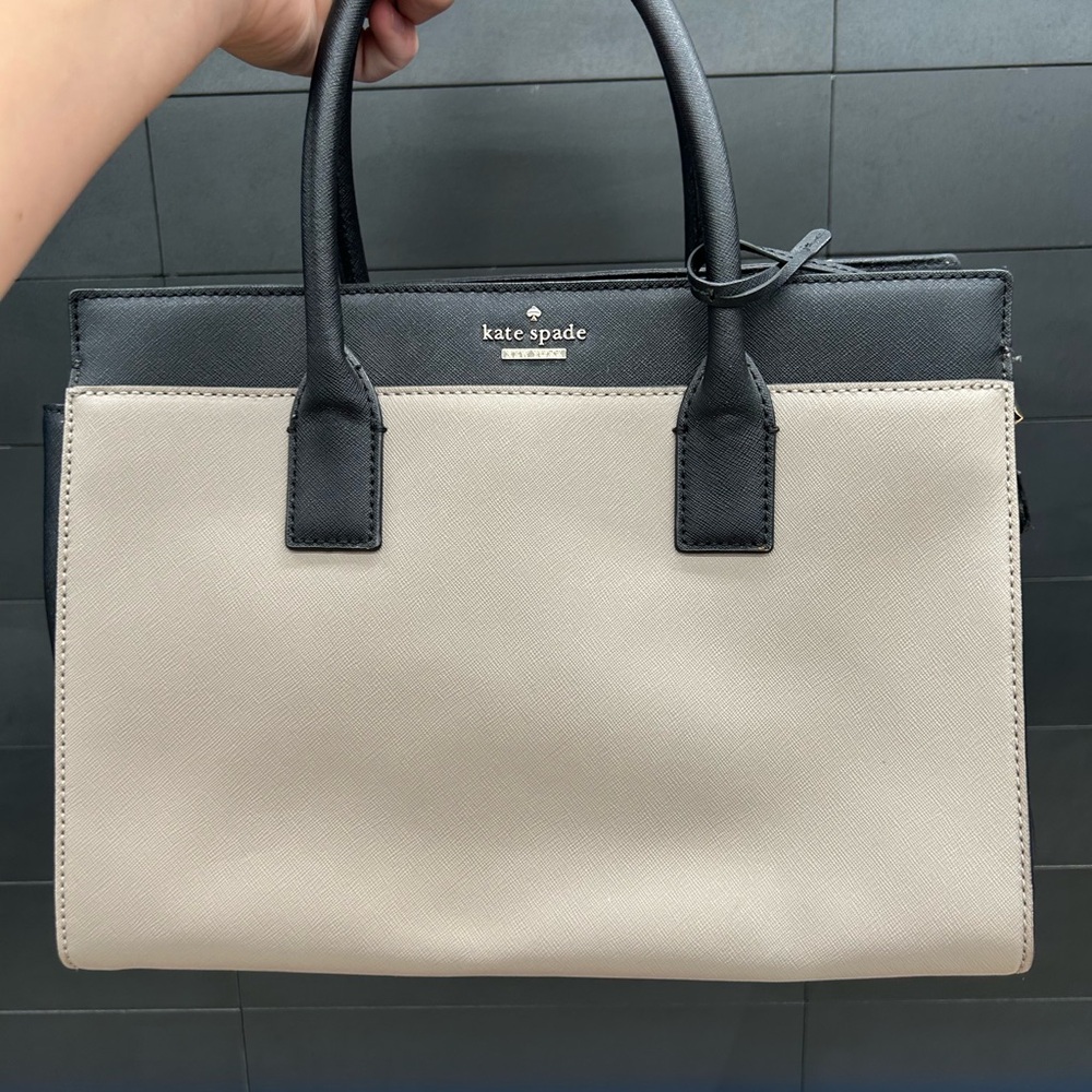 Kate Spade Black and Tan Satchel
